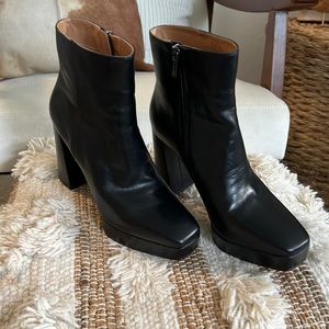 Jessica Simpson platform booties